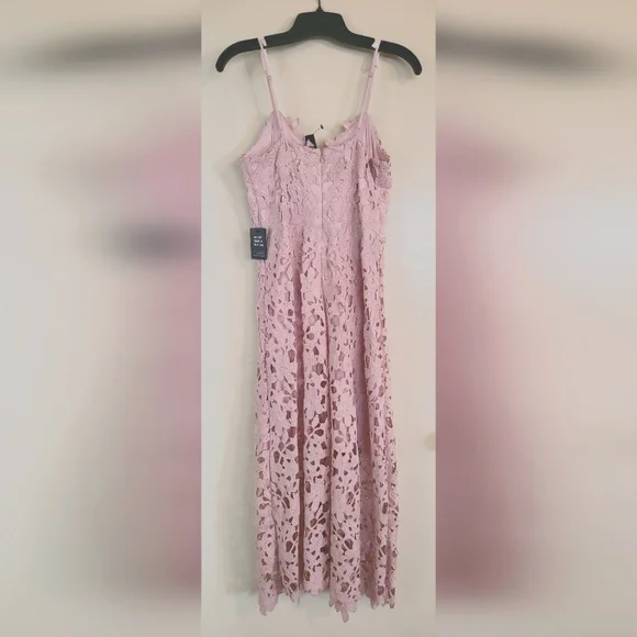 Express Lace Cami Midi Dress - Blush - Size S - Picture 5 of 6